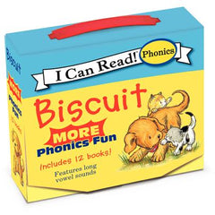 Biscuit: More 12-Book Phonics Fun!: A Box of 12 Mini-Books Featuring Short and Long Vowel Sounds for Dog Lovers