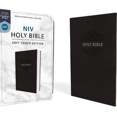 NIV, Holy Bible, Soft Touch Edition, Imitation Leather, Black, Comfort Print
