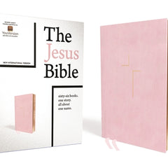 The Jesus Bible, NIV Edition, Imitation Leather, Pink
