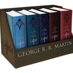 George R. R. Martin's a Game of Thrones Leather-Cloth Boxed Set (Song of Ice Andfire Series): A Game of Thrones, a Clash of Kings, a Storm of Swords,