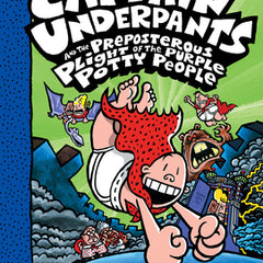 Captain Underpants and the Preposterous Plight of the Purple Potty People: Color Edition (Captain Underpants #8)