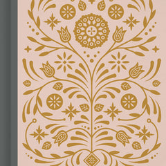 ESV Journaling Study Bible (Cloth Over Board, Blush/Ochre, Floral Design)