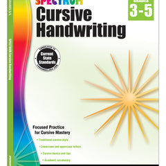 Spectrum Cursive Handwriting, Grades 3 - 5: Volume 108