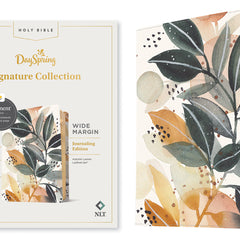 NLT Wide Margin Bible, Filament Enabled (Leatherlike, Autumn Leaves, Red Letter): Dayspring Signature Collection