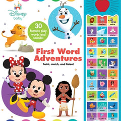 Disney Baby: First Word Adventures Sound Book [With Battery]