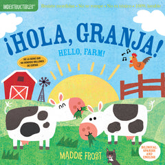 Indestructibles: ¡Hola, Granja! / Hello, Farm!: Chew Proof - Rip Proof - Nontoxic - 100% Washable (Book for Babies, Newborn Books, Safe to Chew)