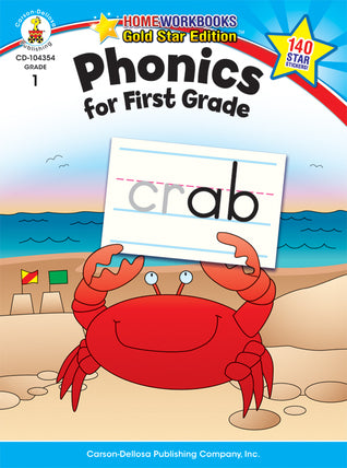Phonics for First Grade, Grade 1: Gold Star Edition Volume 11