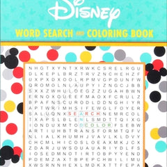 Disney Word Search and Coloring Book