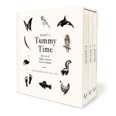 Baby's Tummy Time Book Box Set: A 3-Book Box Set of High-Contrast Art for Visual Stimulation at Tummy Time