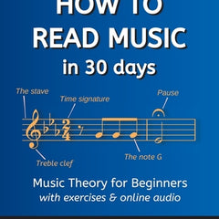 How to Read Music in 30 Days: Music Theory for Beginners - with exercises & online audio